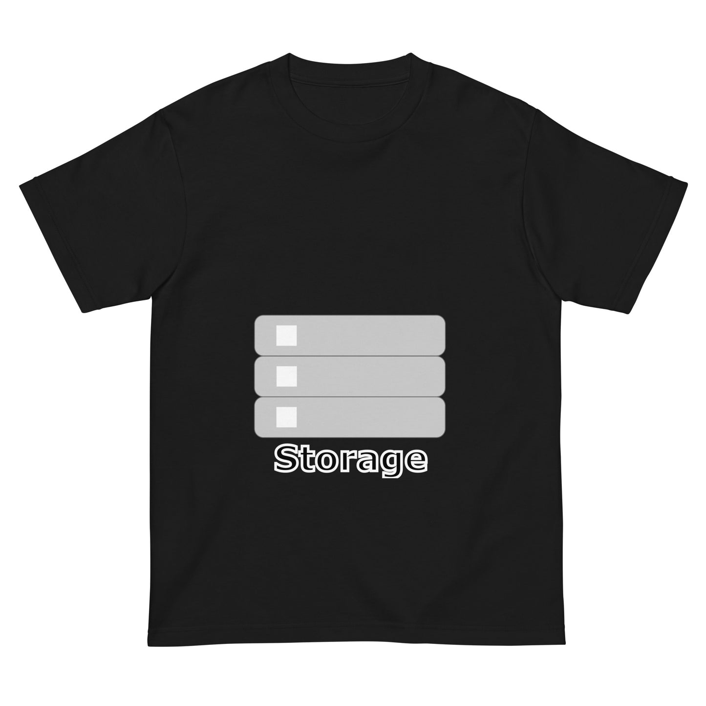 ストレージサーバアイコン全面 エンジニアTシャツ