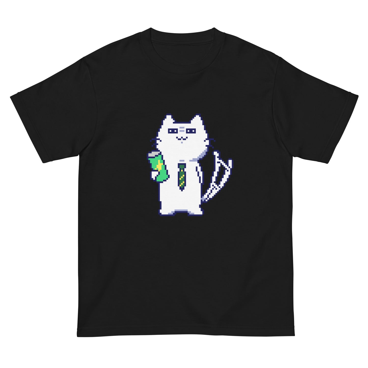 ゲーミング激務猫(不機嫌) Tシャツ