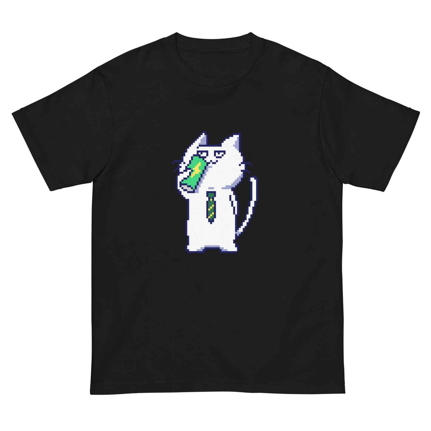 ゲーミング激務猫(エナドリごくごく) Tシャツ