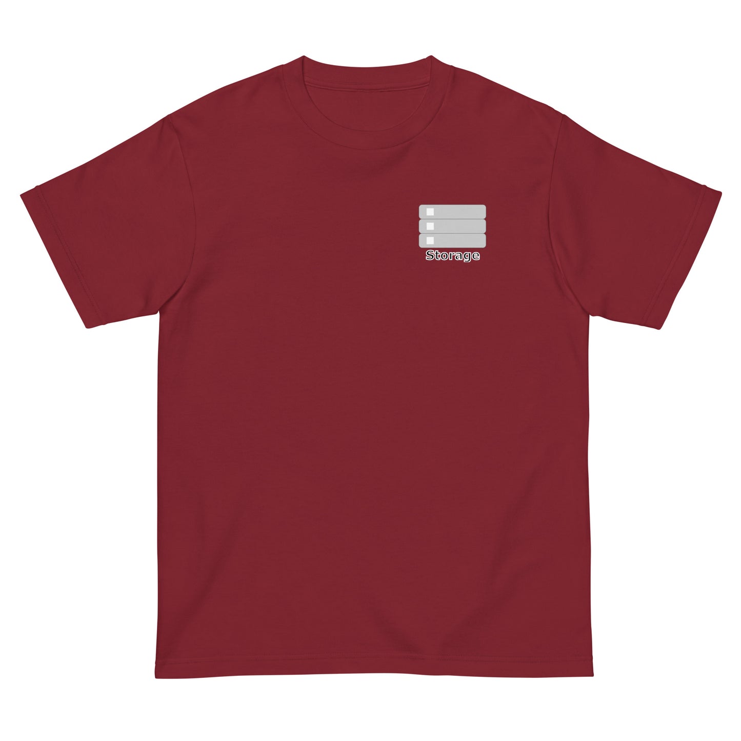 ストレージサーバアイコンワンポイント エンジニアTシャツ