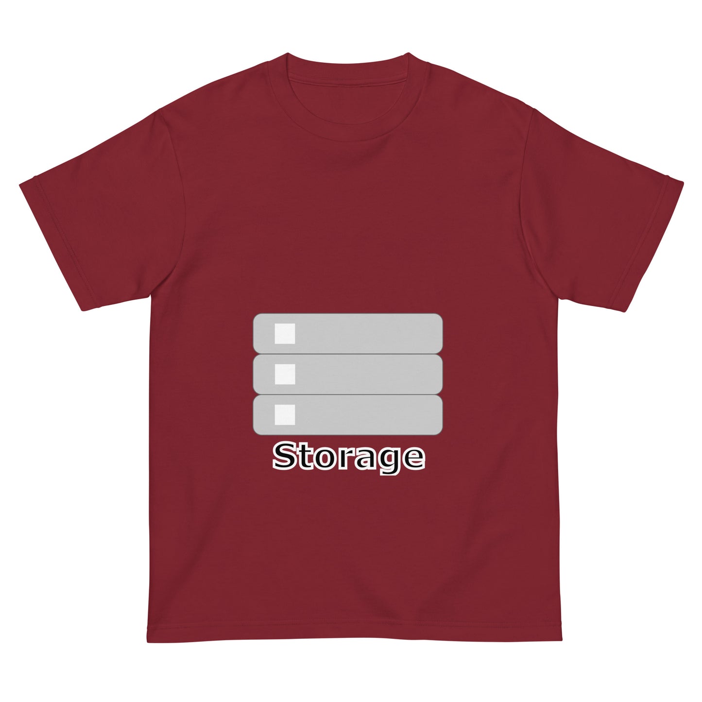 ストレージサーバアイコン全面 エンジニアTシャツ