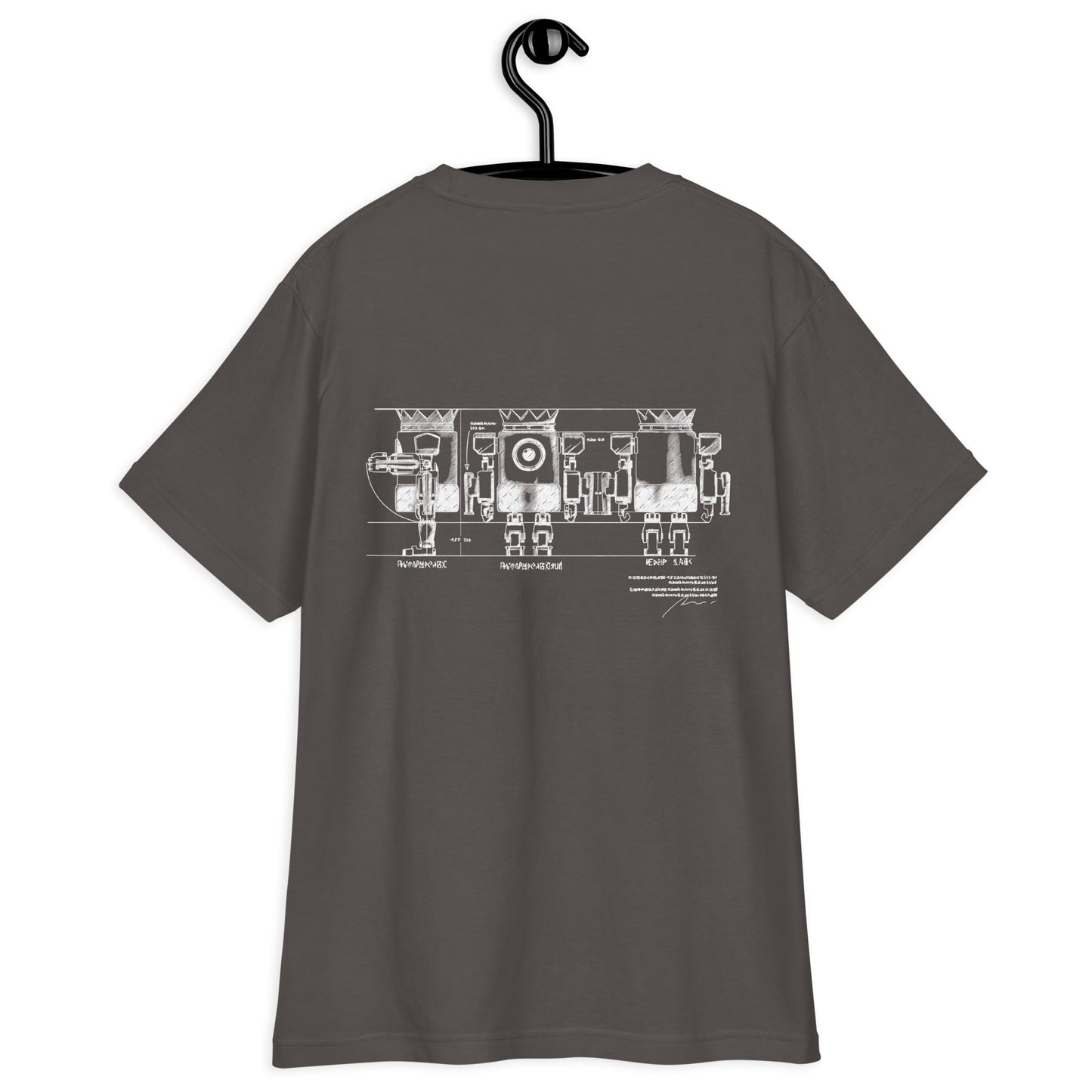 XOBOT KING 設計図Tシャツ