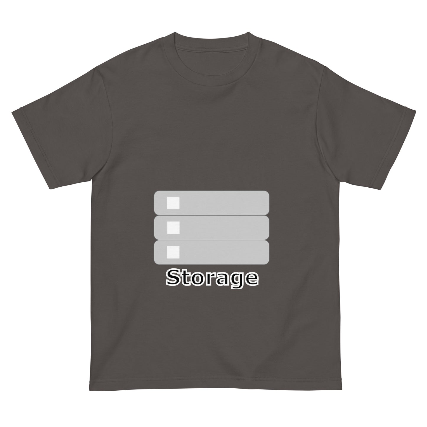 ストレージサーバアイコン全面 エンジニアTシャツ