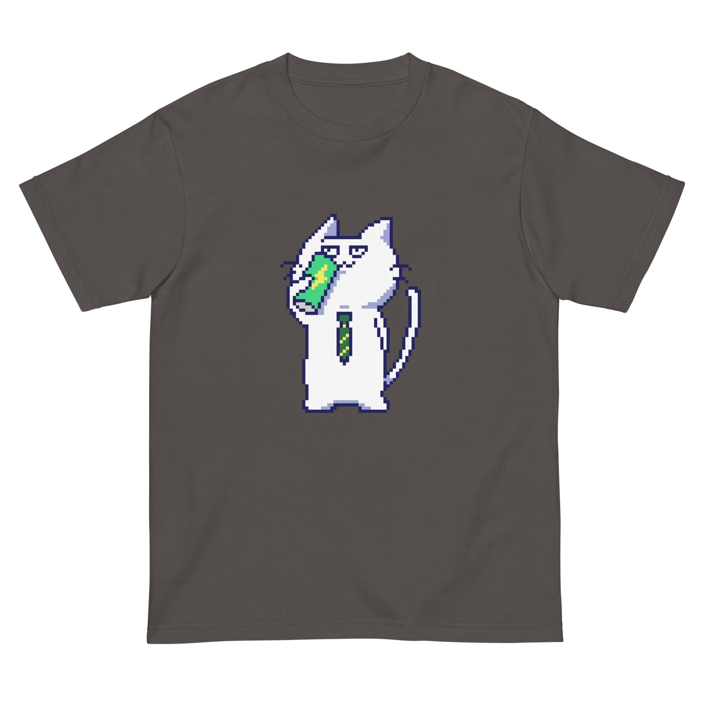 ゲーミング激務猫(エナドリごくごく) Tシャツ