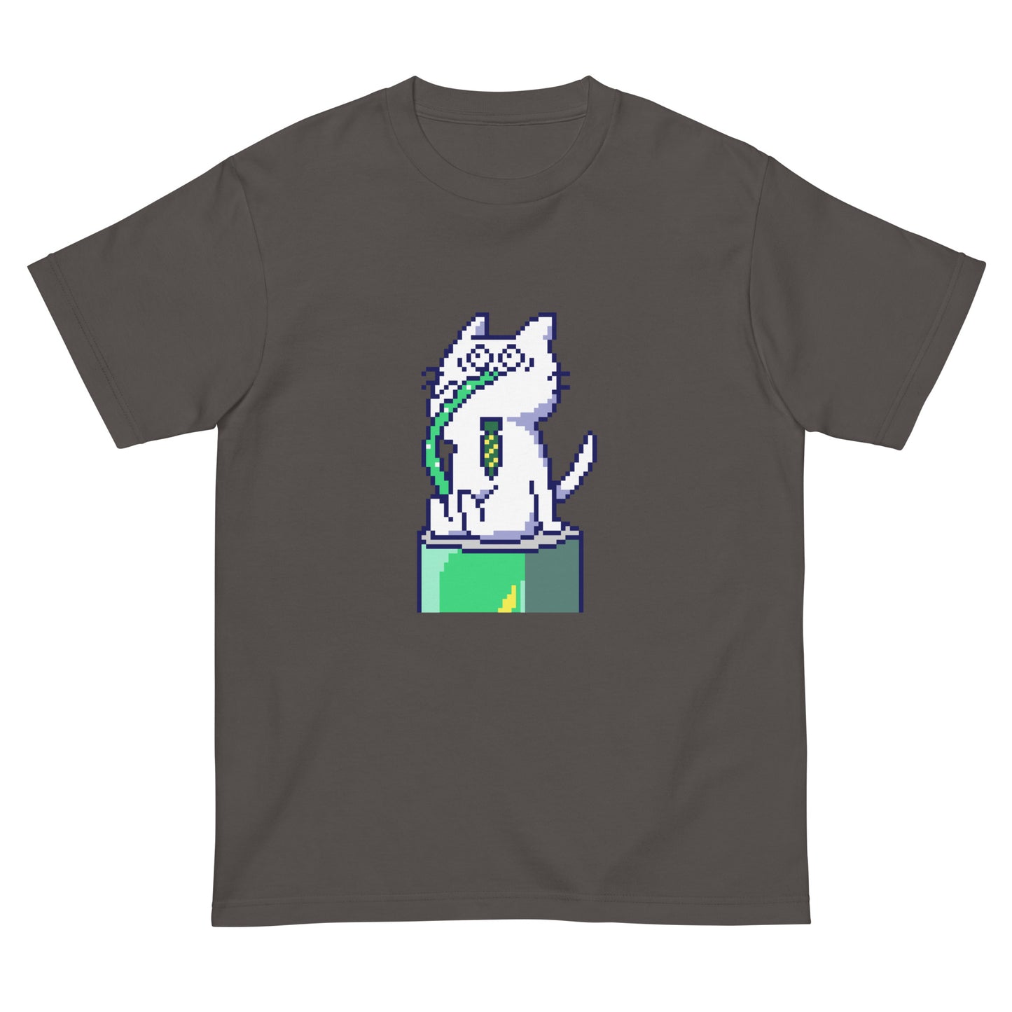 ゲーミング激務猫(直飲み)Tシャツ