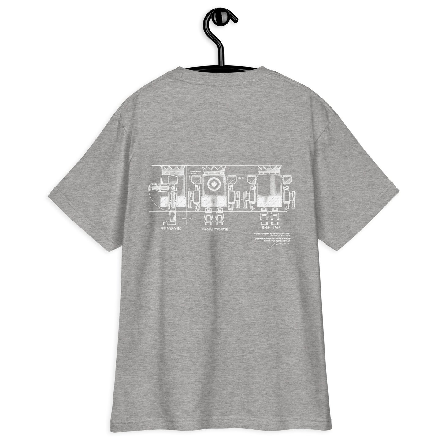XOBOT KING 設計図Tシャツ
