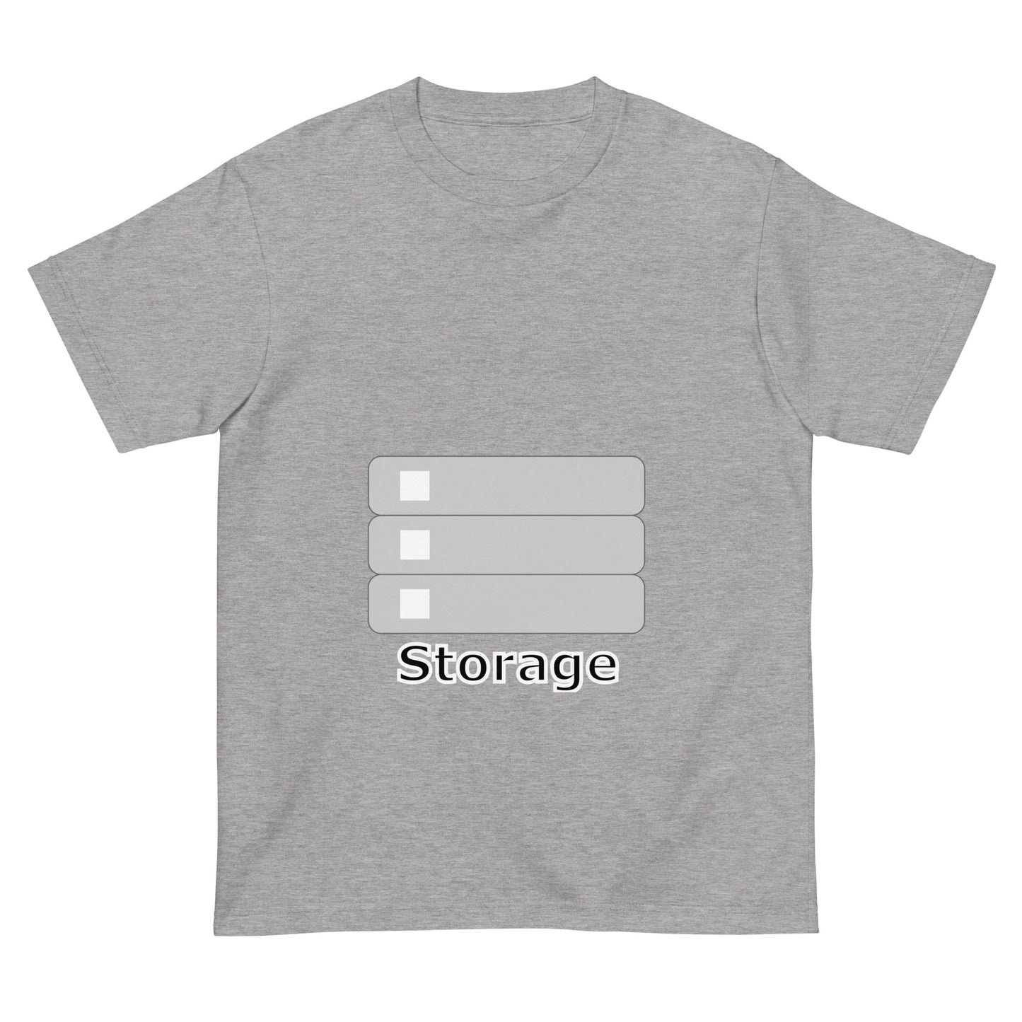 ストレージサーバアイコン全面 エンジニアTシャツ