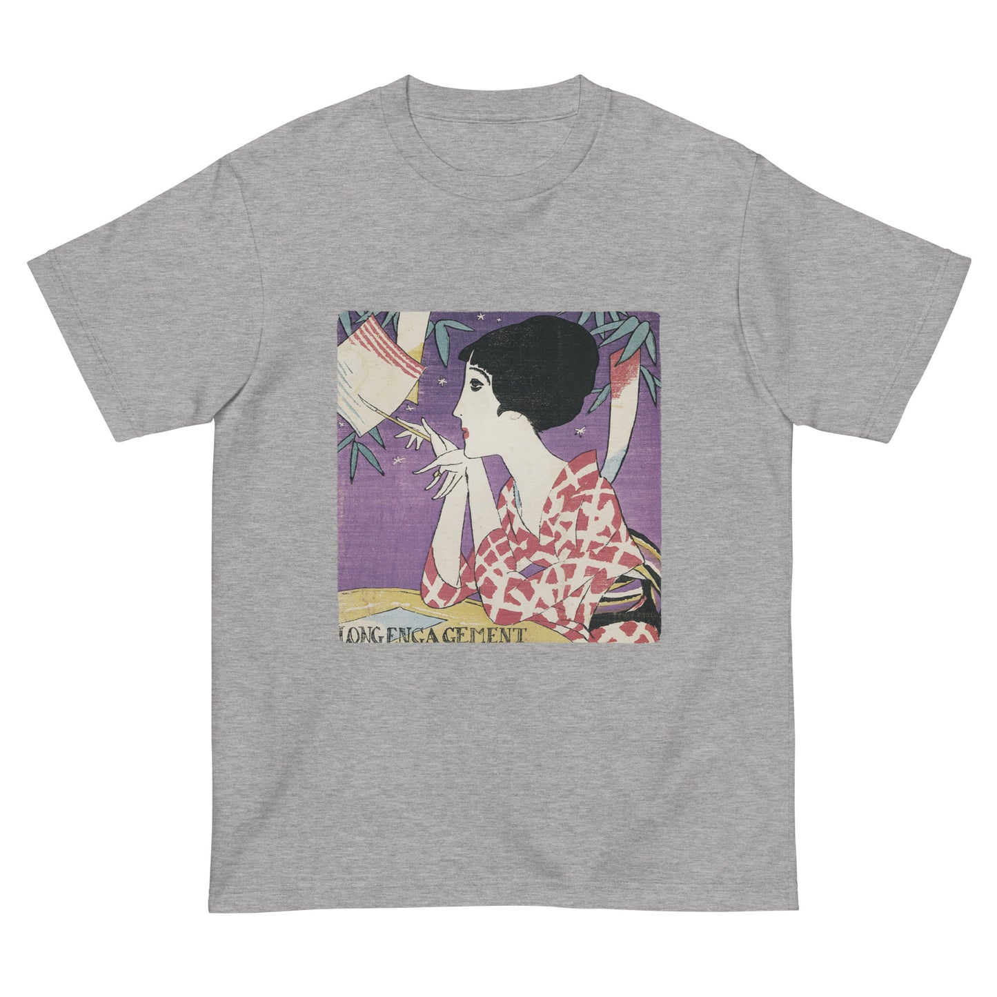 大正レトロ 竹久夢二柄 Tシャツ(たなばた)