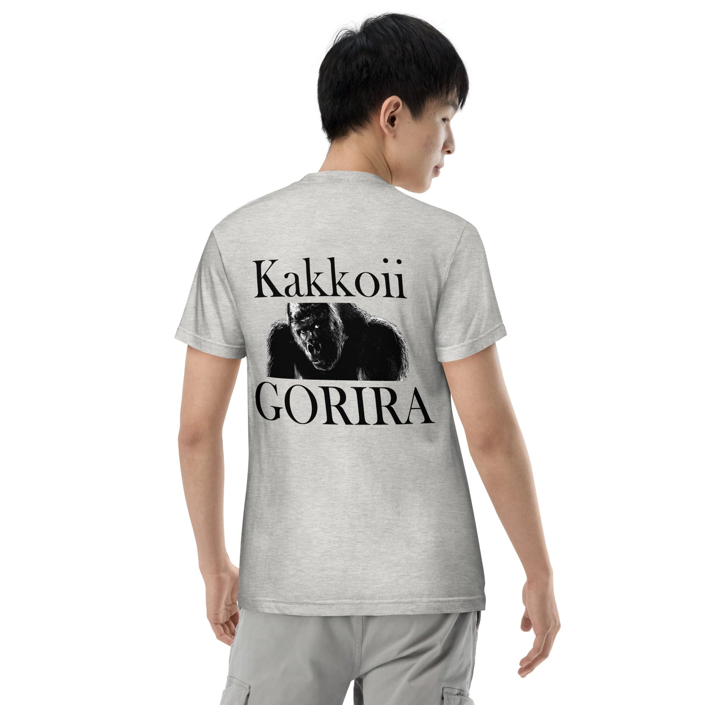 カッコイイゴリラ バックプリントTシャツ