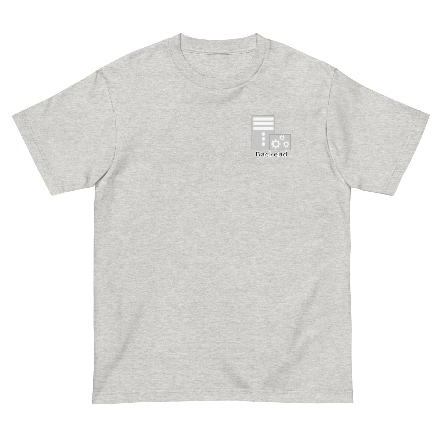 バックエンドサーバアイコンワンポイント エンジニアTシャツ