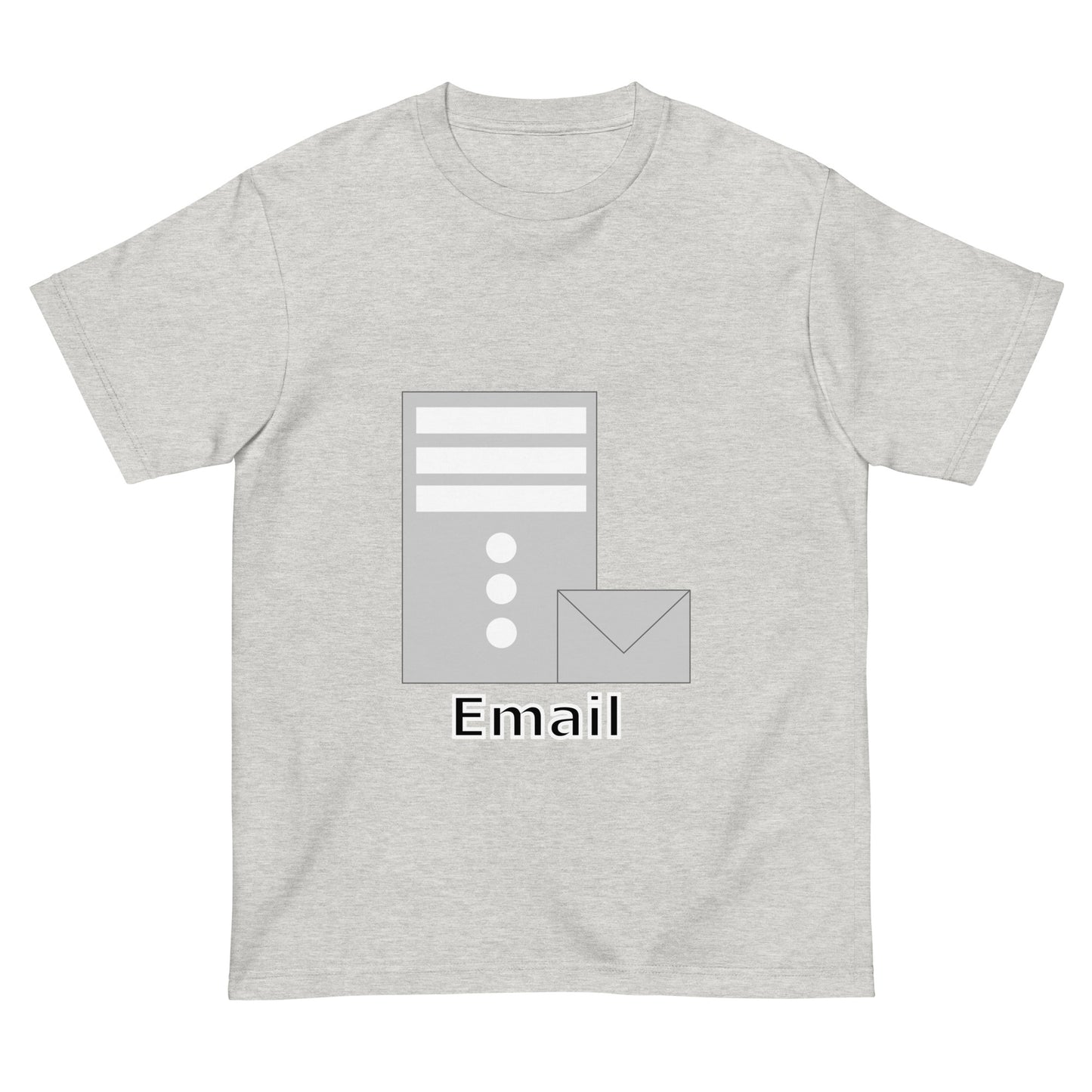 メールサーバアイコン全面 エンジニアTシャツ