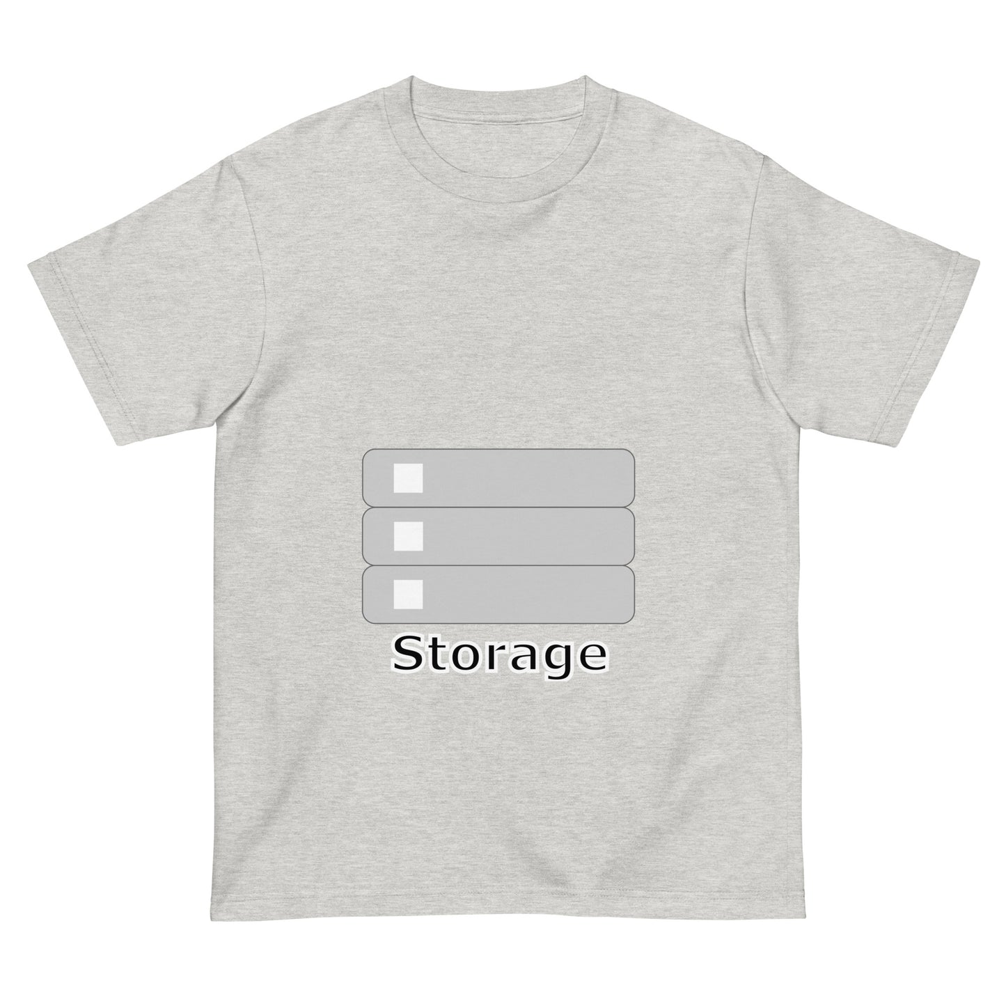 ストレージサーバアイコン全面 エンジニアTシャツ