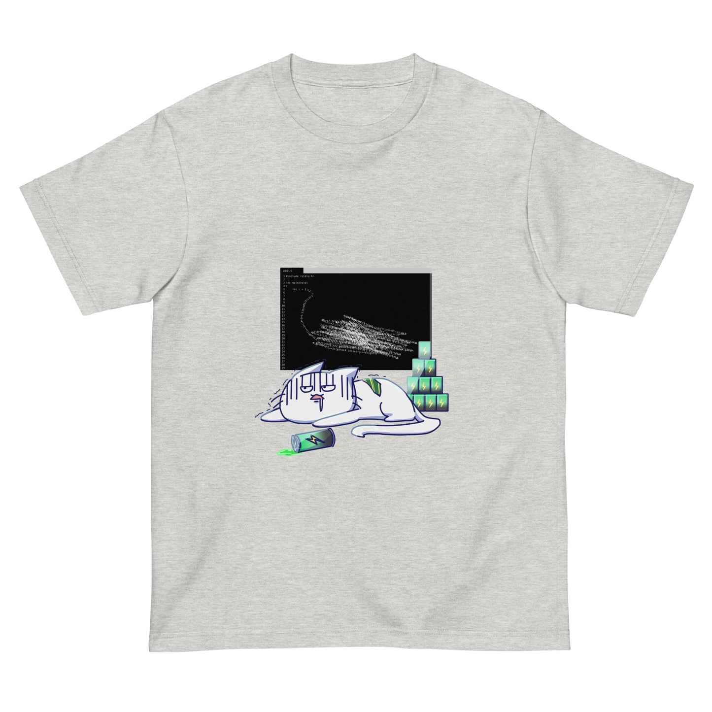 激務猫は限界。 エンジニアTシャツ