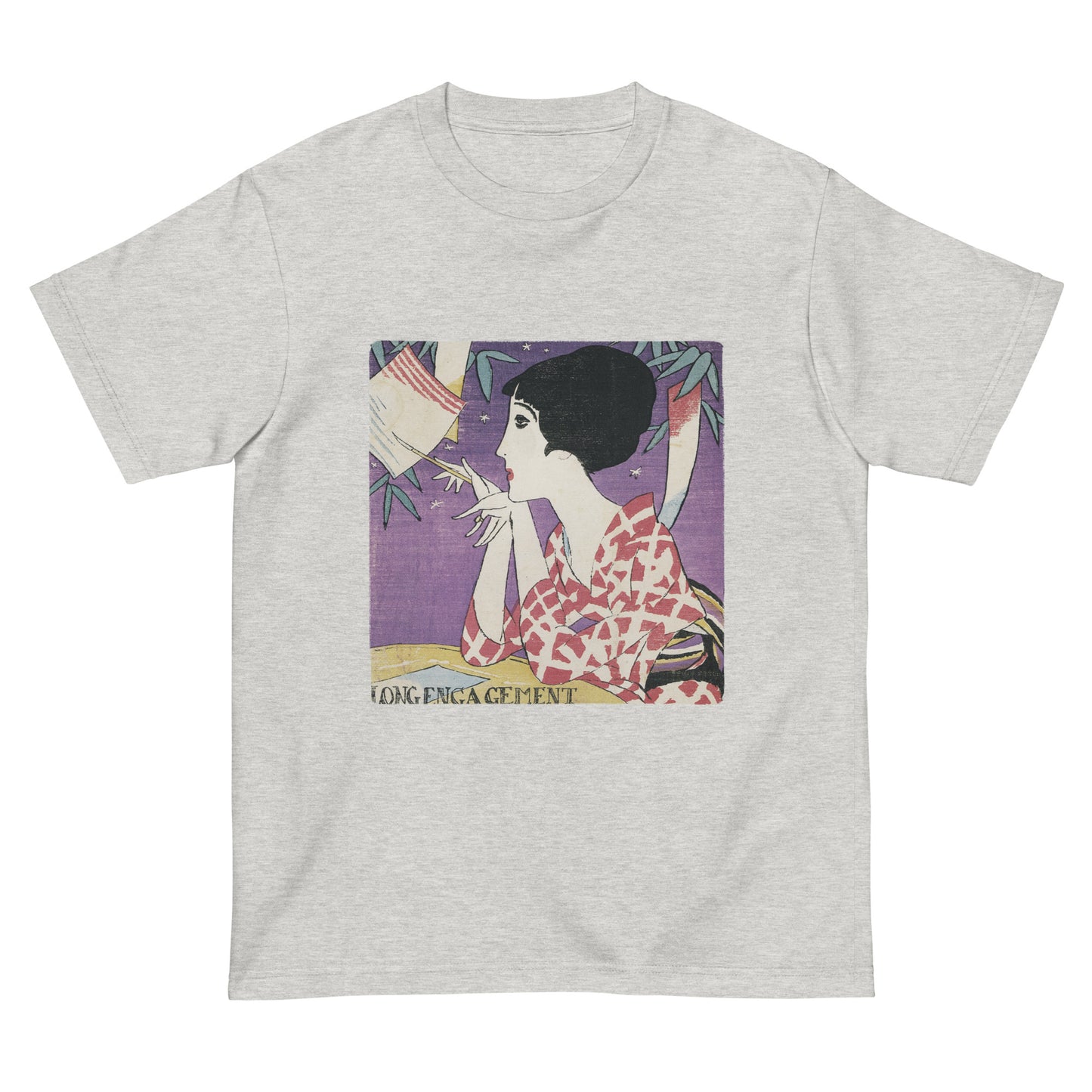 大正レトロ 竹久夢二柄 Tシャツ(たなばた)