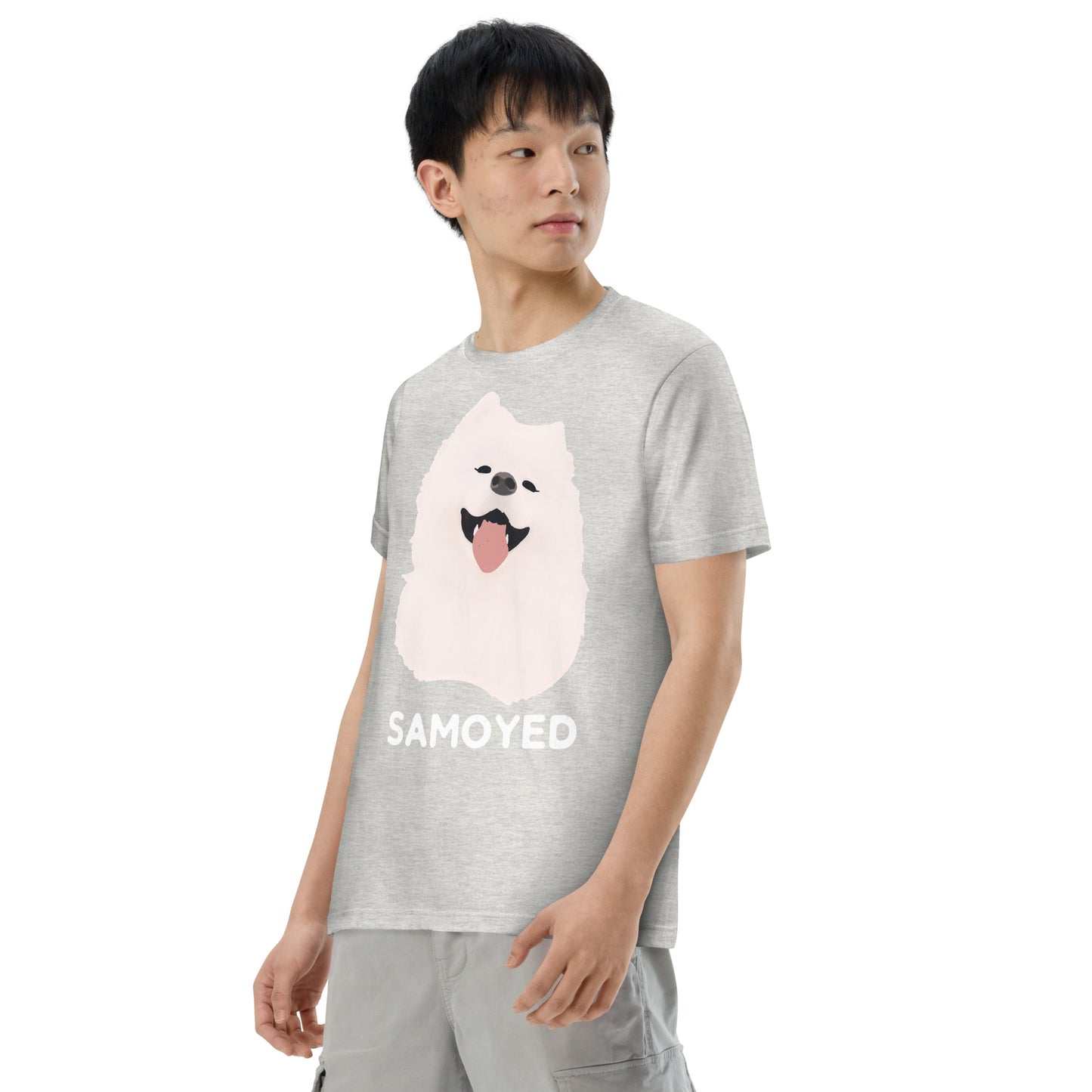ほほえみのサモエド 半袖Tシャツ