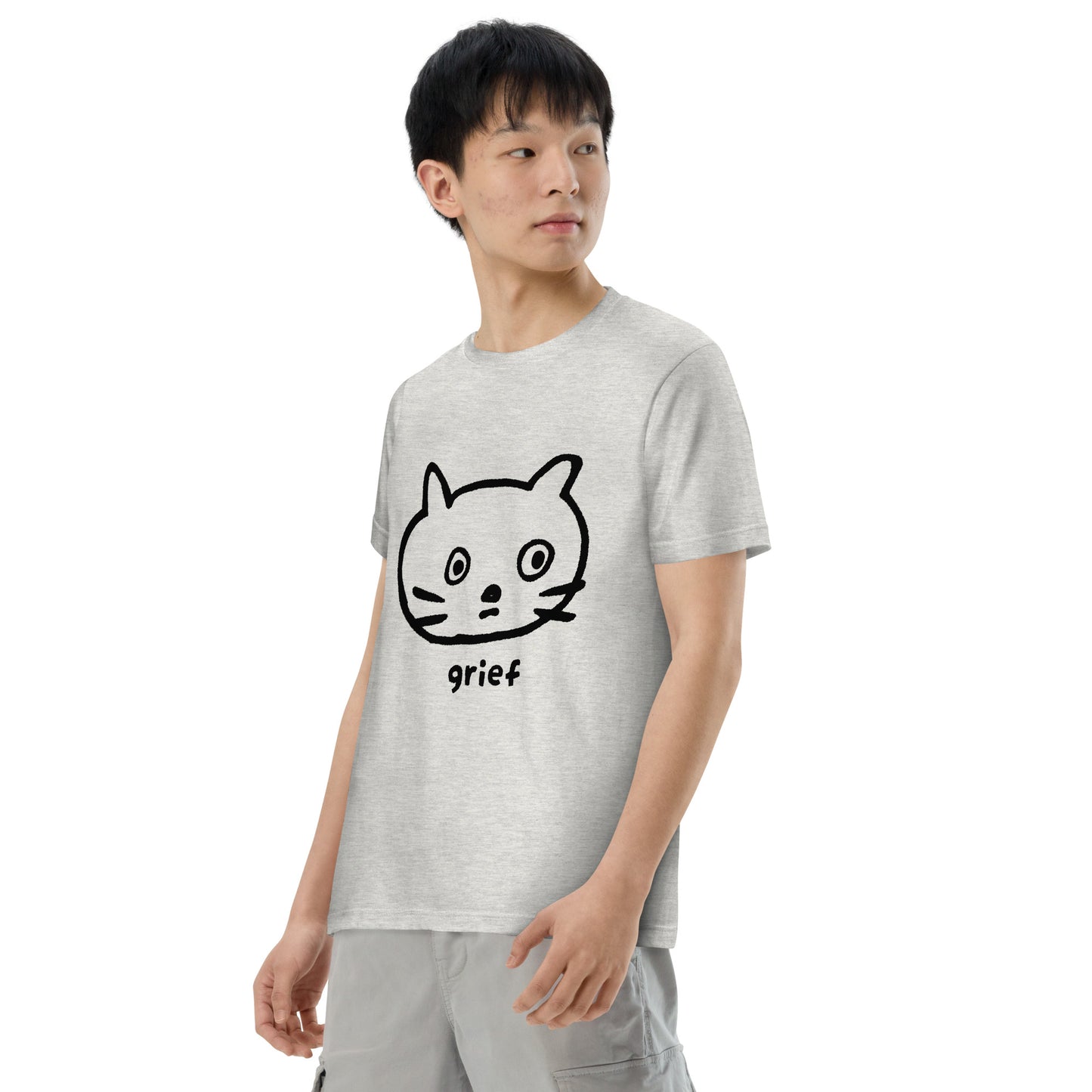 猫の悲哀 半袖Tシャツ