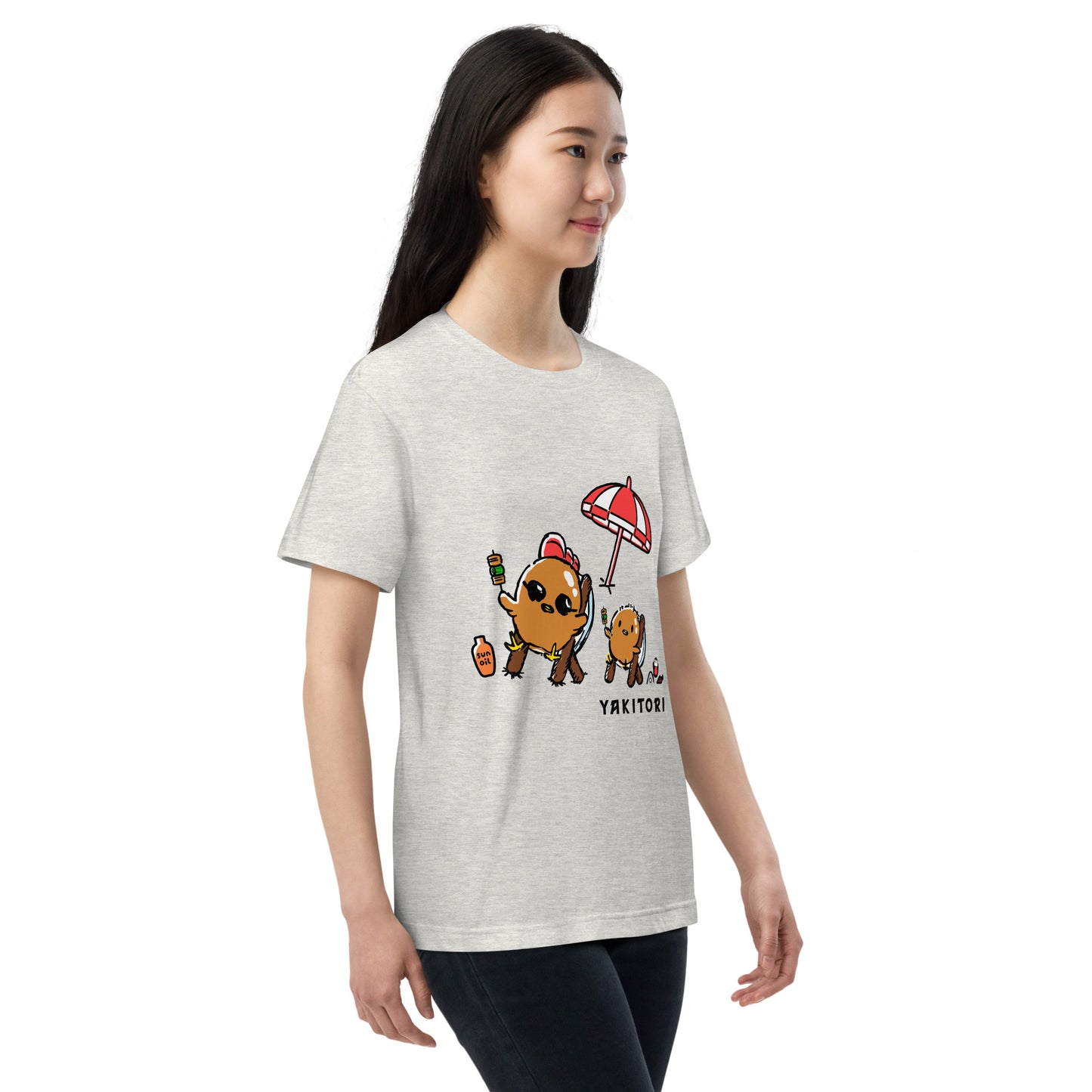 にわとりさんとひよこの日光浴 Tシャツ