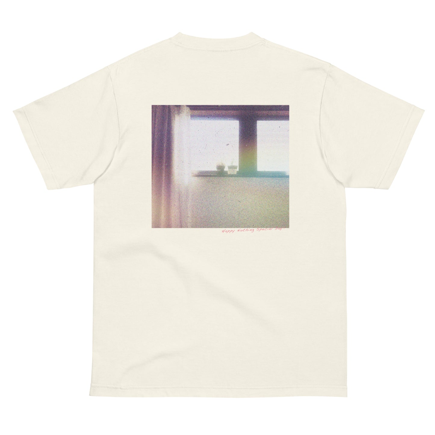 【バックプリント】Happy nothing special day! photo Tシャツ