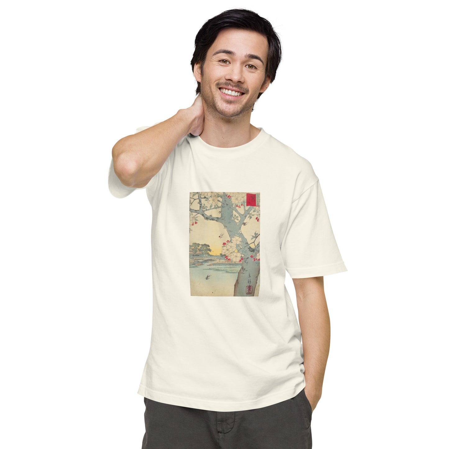 大正レトロ 桜 半袖Tシャツ