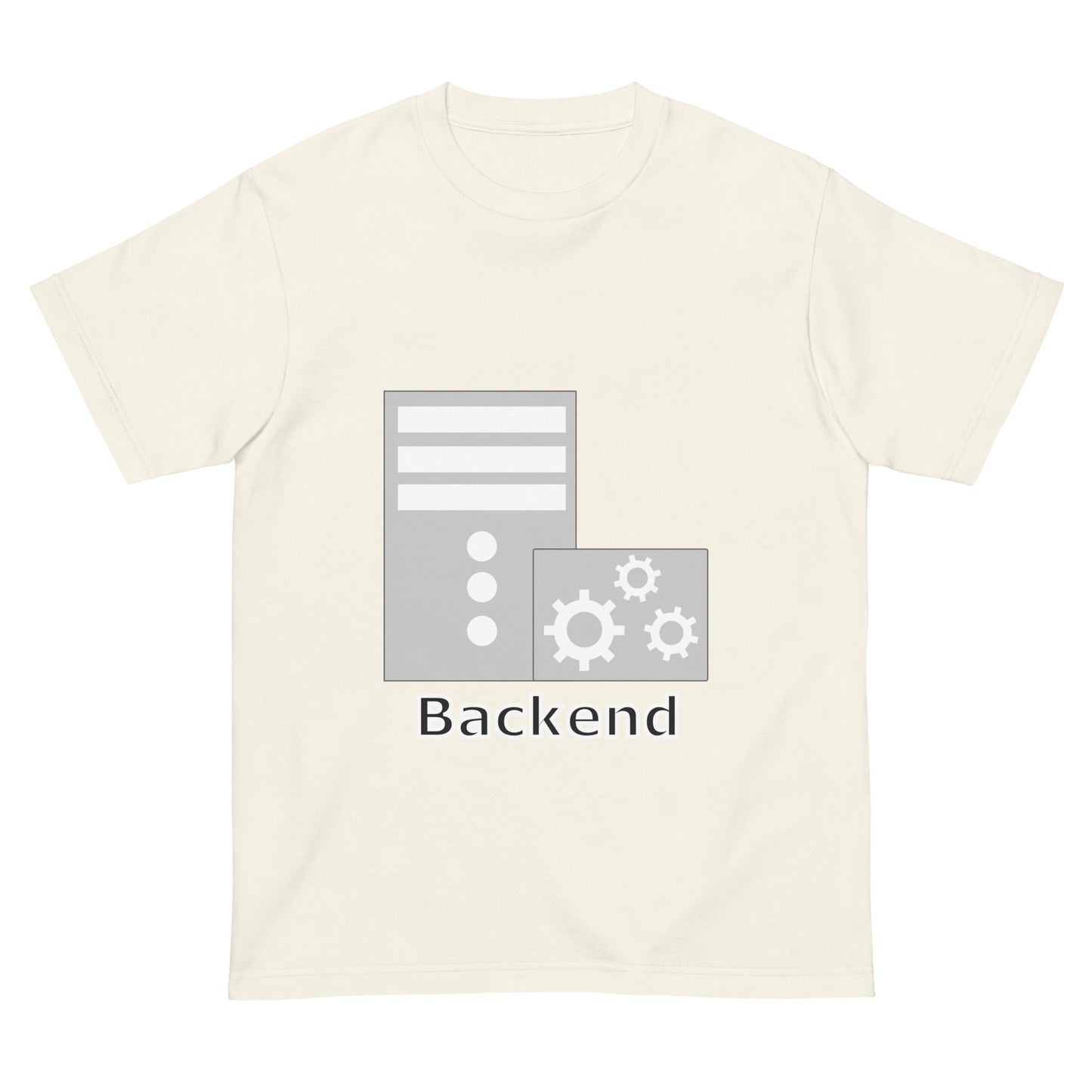 バックエンドサーバアイコン全面 エンジニアTシャツ