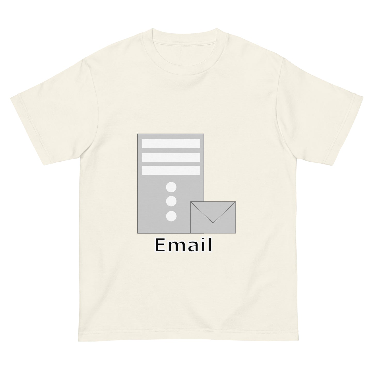 メールサーバアイコン全面 エンジニアTシャツ