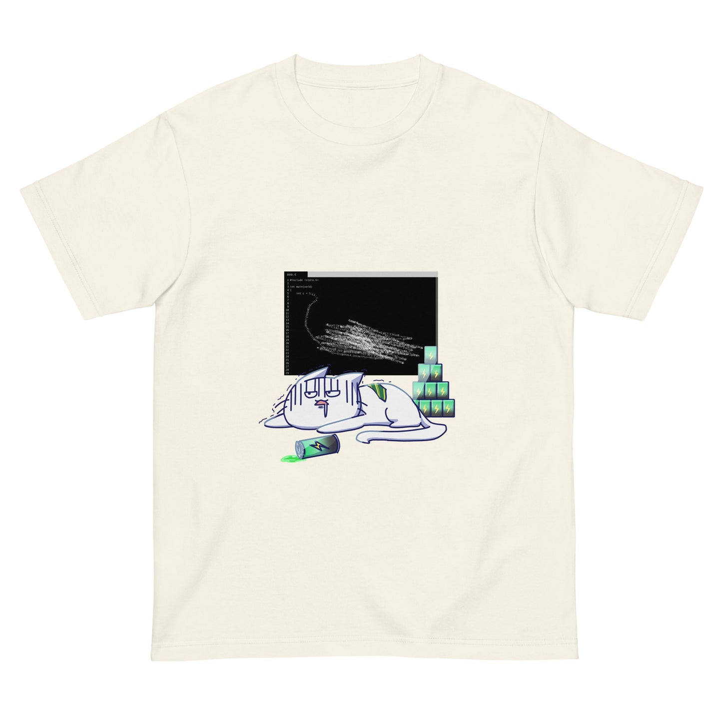 激務猫は限界。 エンジニアTシャツ