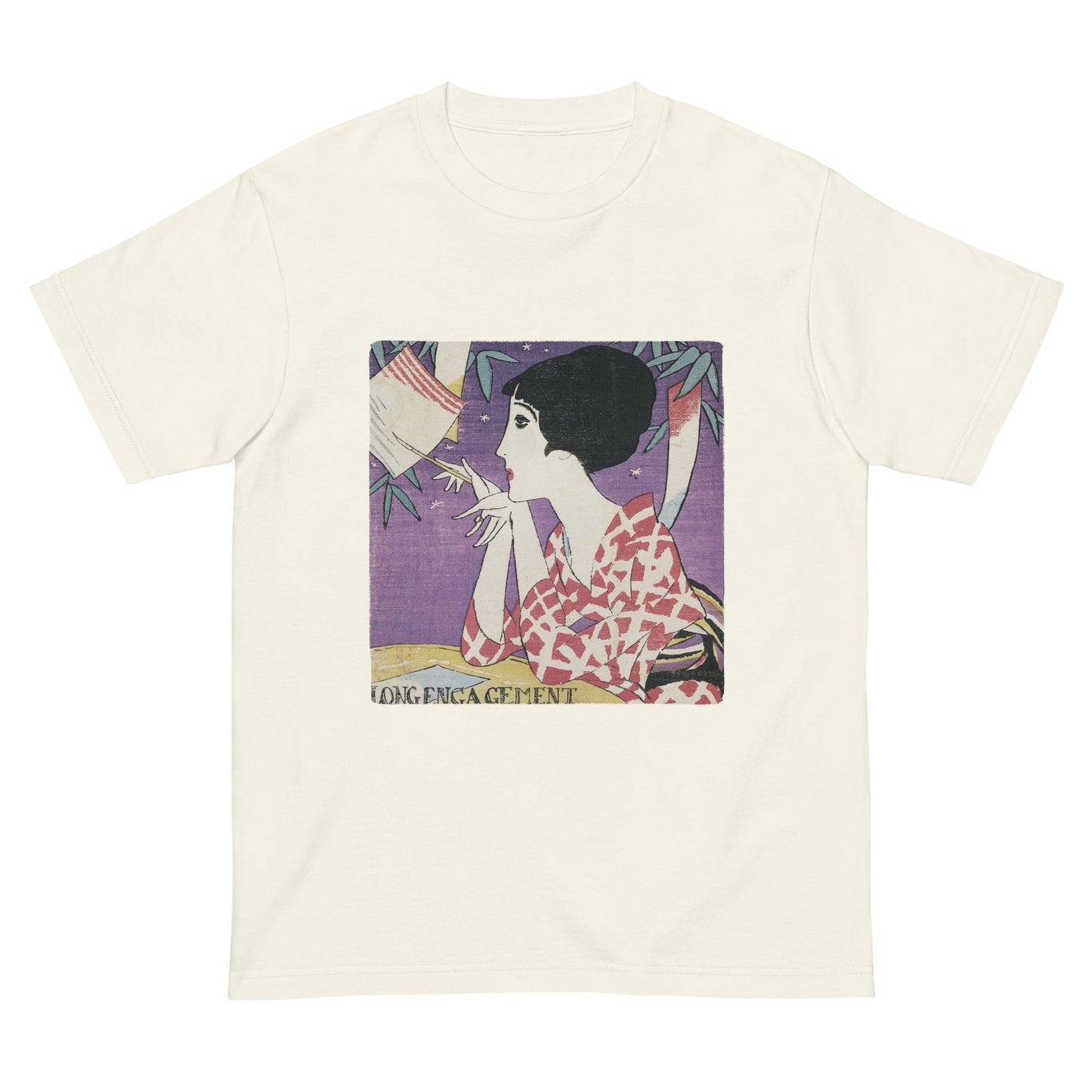 大正レトロ 竹久夢二柄 Tシャツ(たなばた)