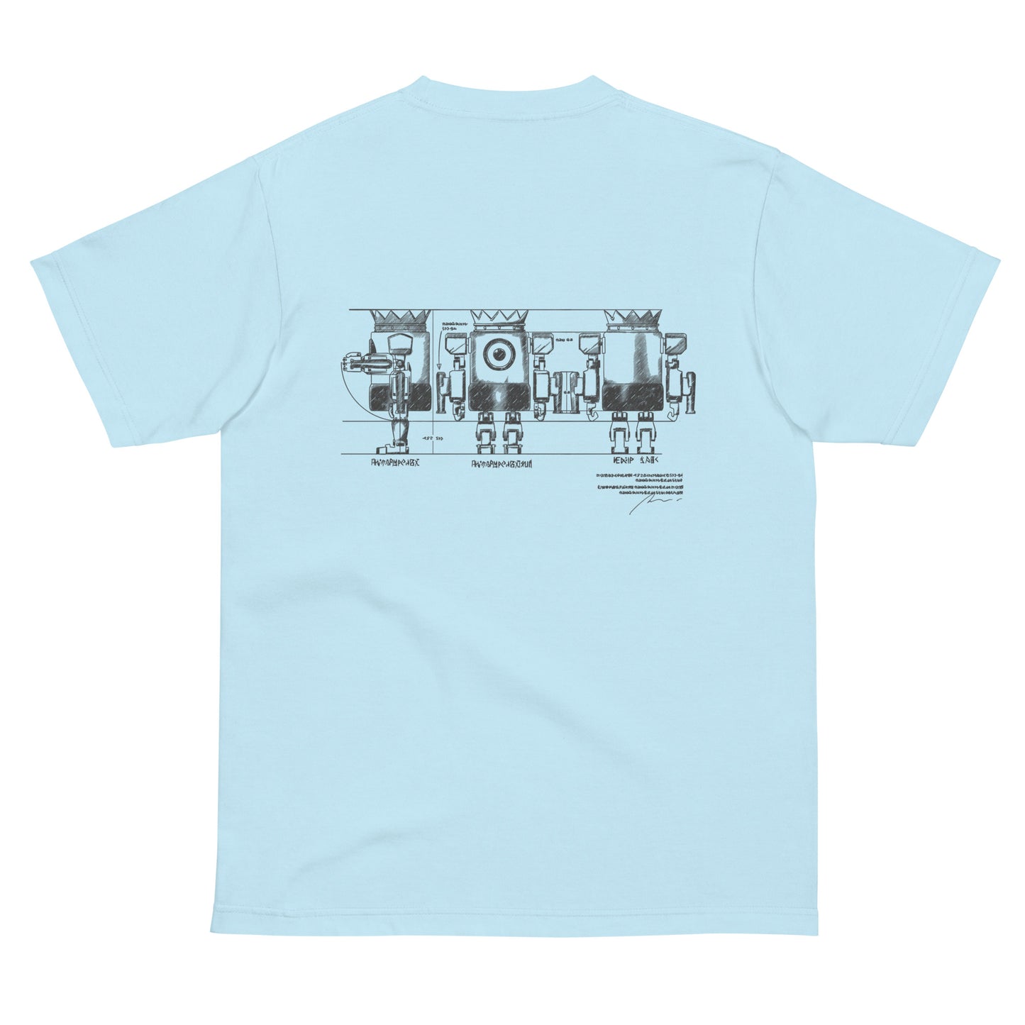 XOBOT KING 設計図Tシャツ