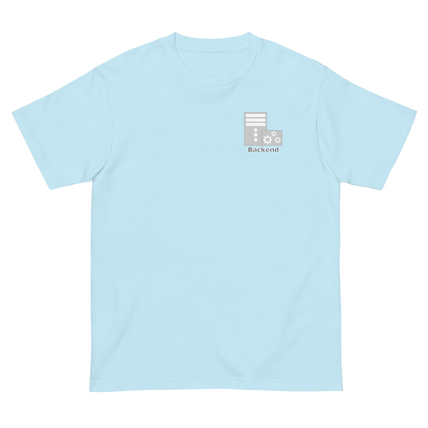 バックエンドサーバアイコンワンポイント エンジニアTシャツ