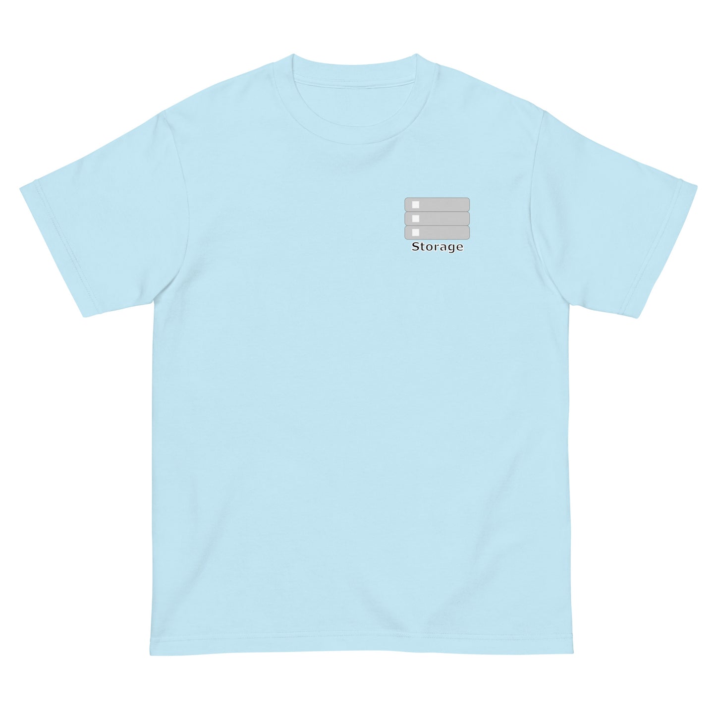 ストレージサーバアイコンワンポイント エンジニアTシャツ