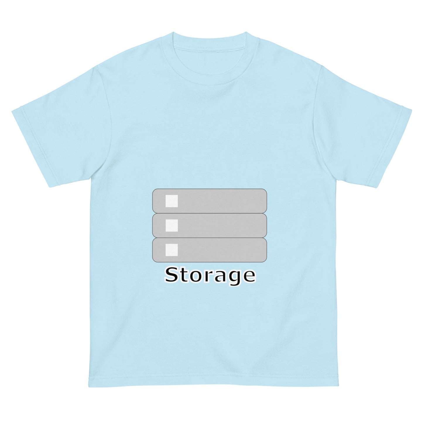 ストレージサーバアイコン全面 エンジニアTシャツ
