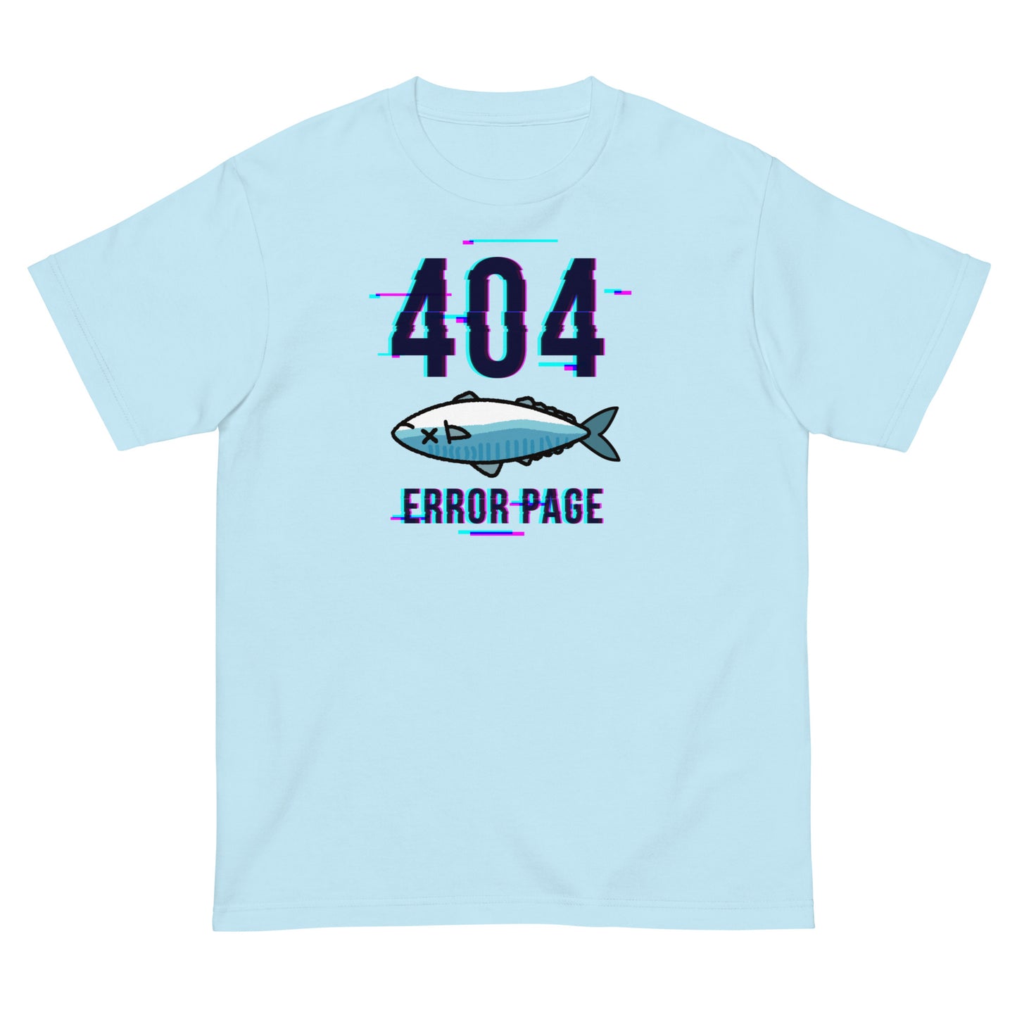 error 404 not found 鯖こみ(デジタルフォント) Tシャツ