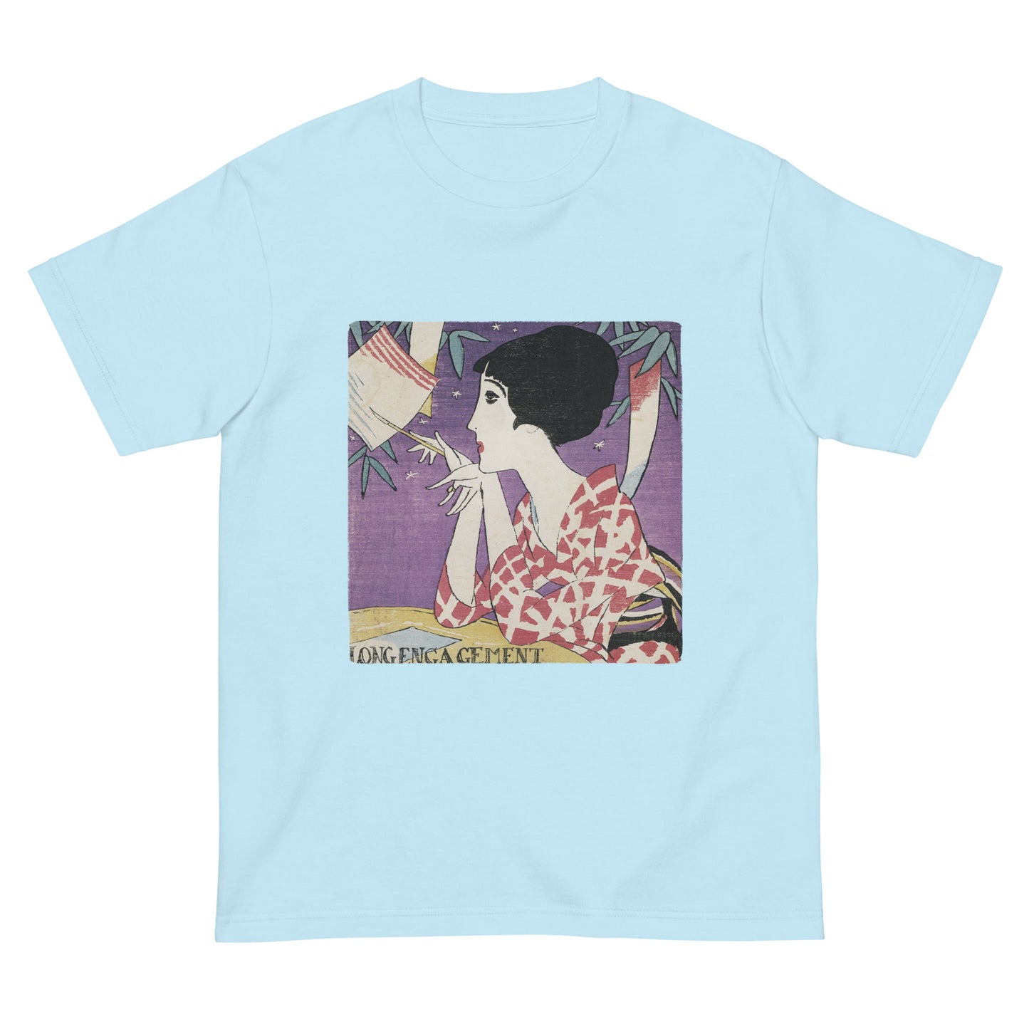 大正レトロ 竹久夢二柄 Tシャツ(たなばた)