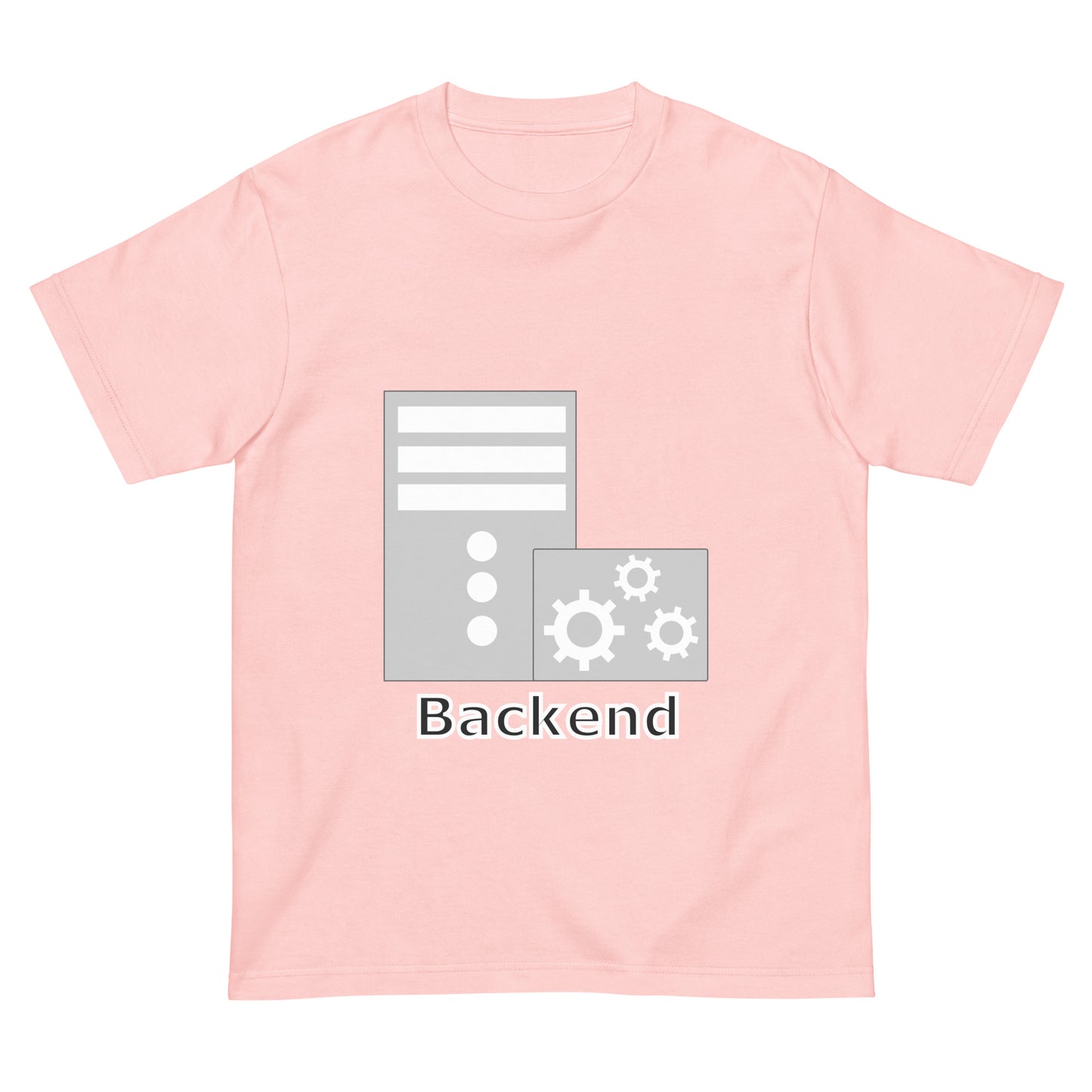 バックエンドサーバアイコン全面 エンジニアTシャツ