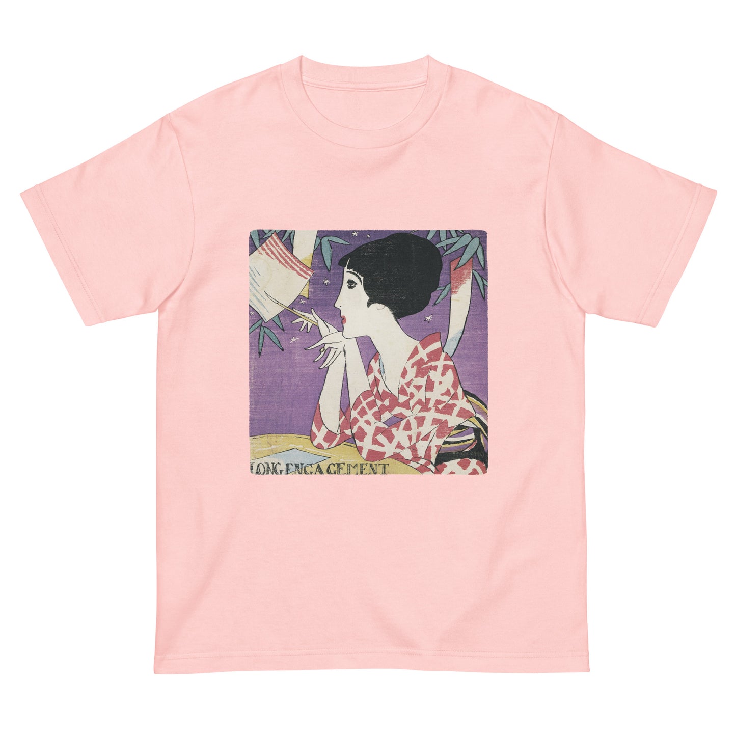 大正レトロ 竹久夢二柄 Tシャツ(たなばた)