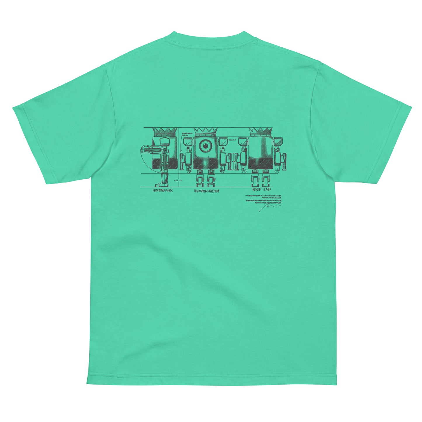 XOBOT KING 設計図Tシャツ