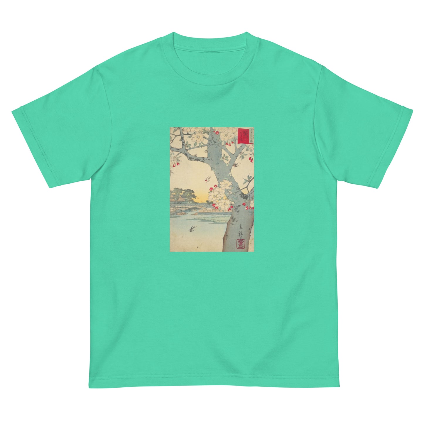 大正レトロ 桜 半袖Tシャツ