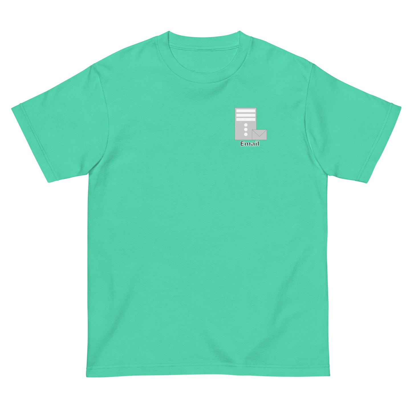 メールサーバアイコンワンポイント エンジニアTシャツ