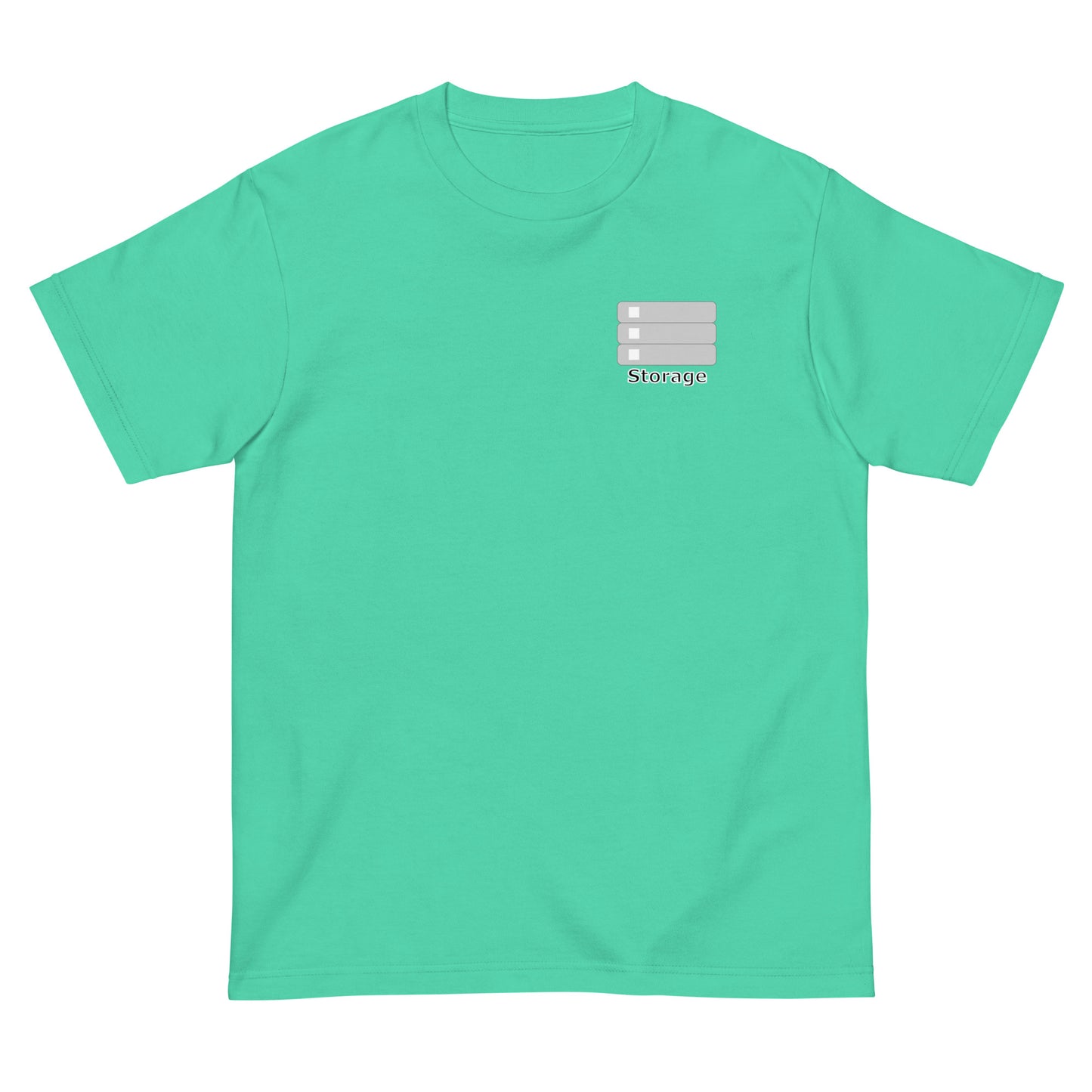 ストレージサーバアイコンワンポイント エンジニアTシャツ