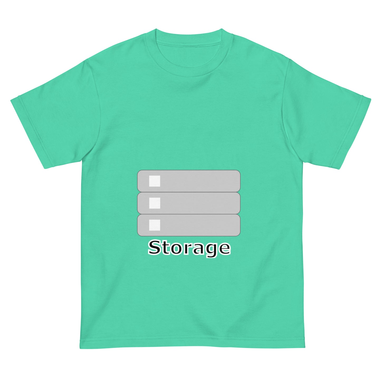 ストレージサーバアイコン全面 エンジニアTシャツ