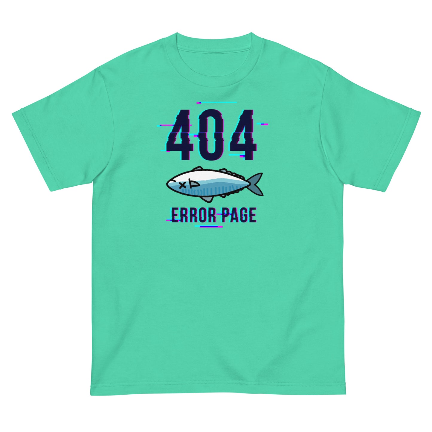 error 404 not found 鯖こみ(デジタルフォント) Tシャツ