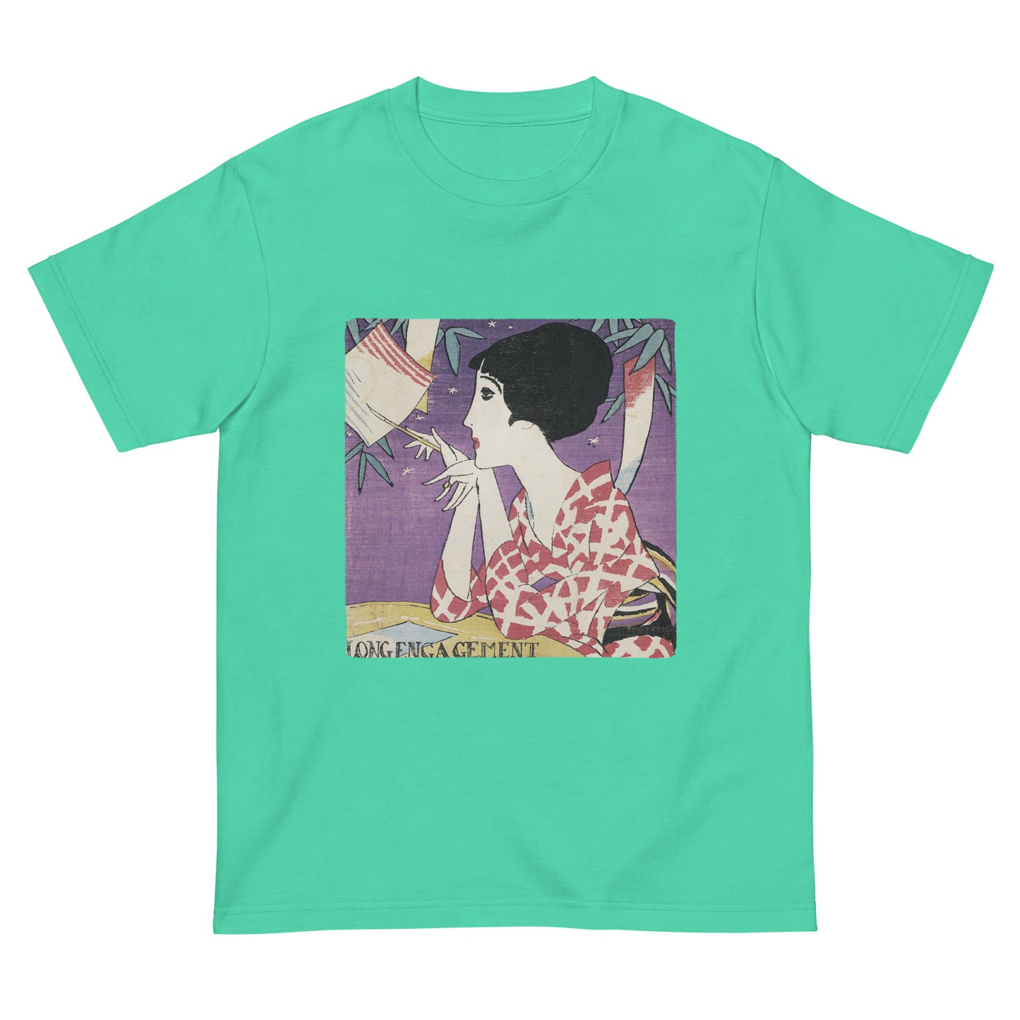 大正レトロ 竹久夢二柄 Tシャツ(たなばた)