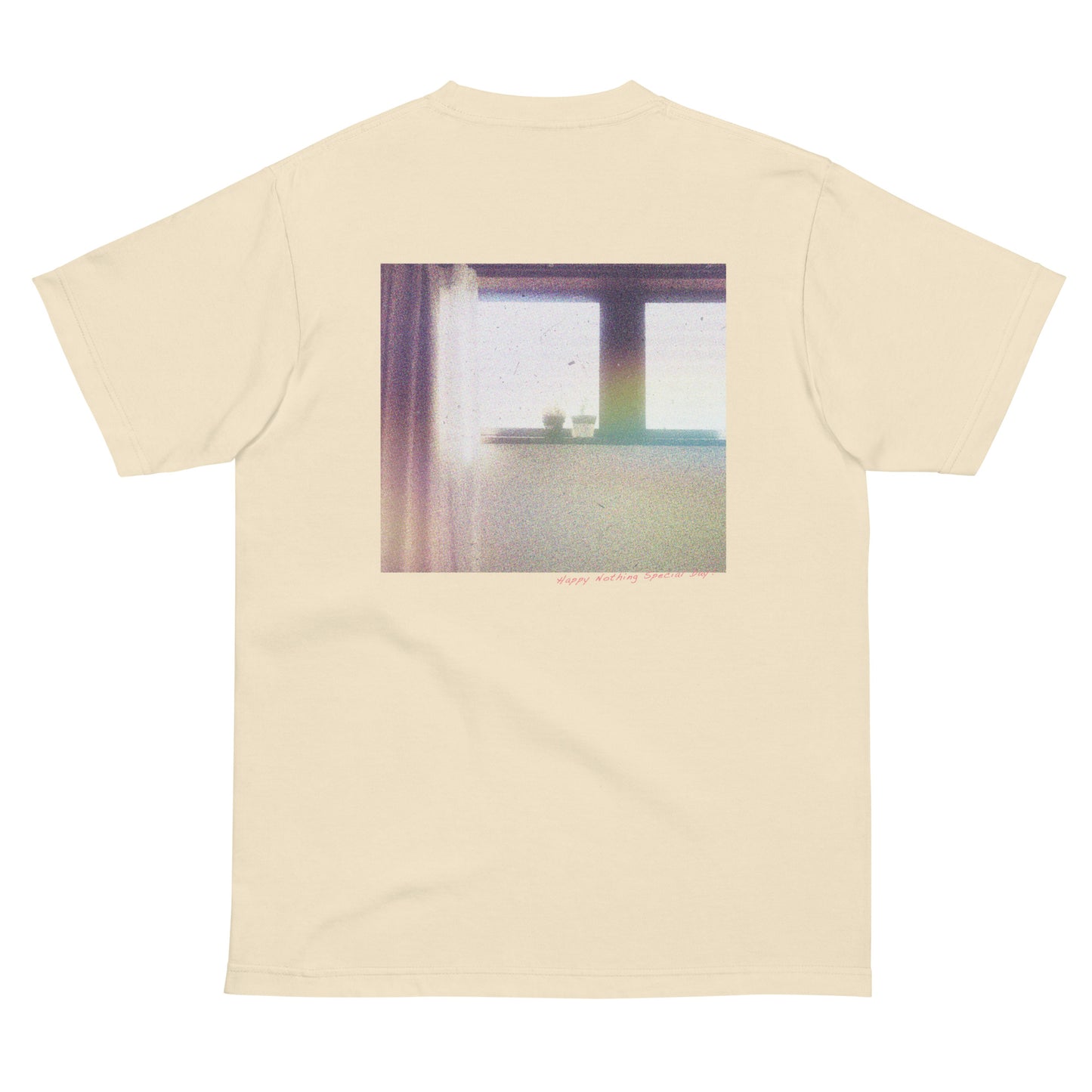 【バックプリント】Happy nothing special day! photo Tシャツ