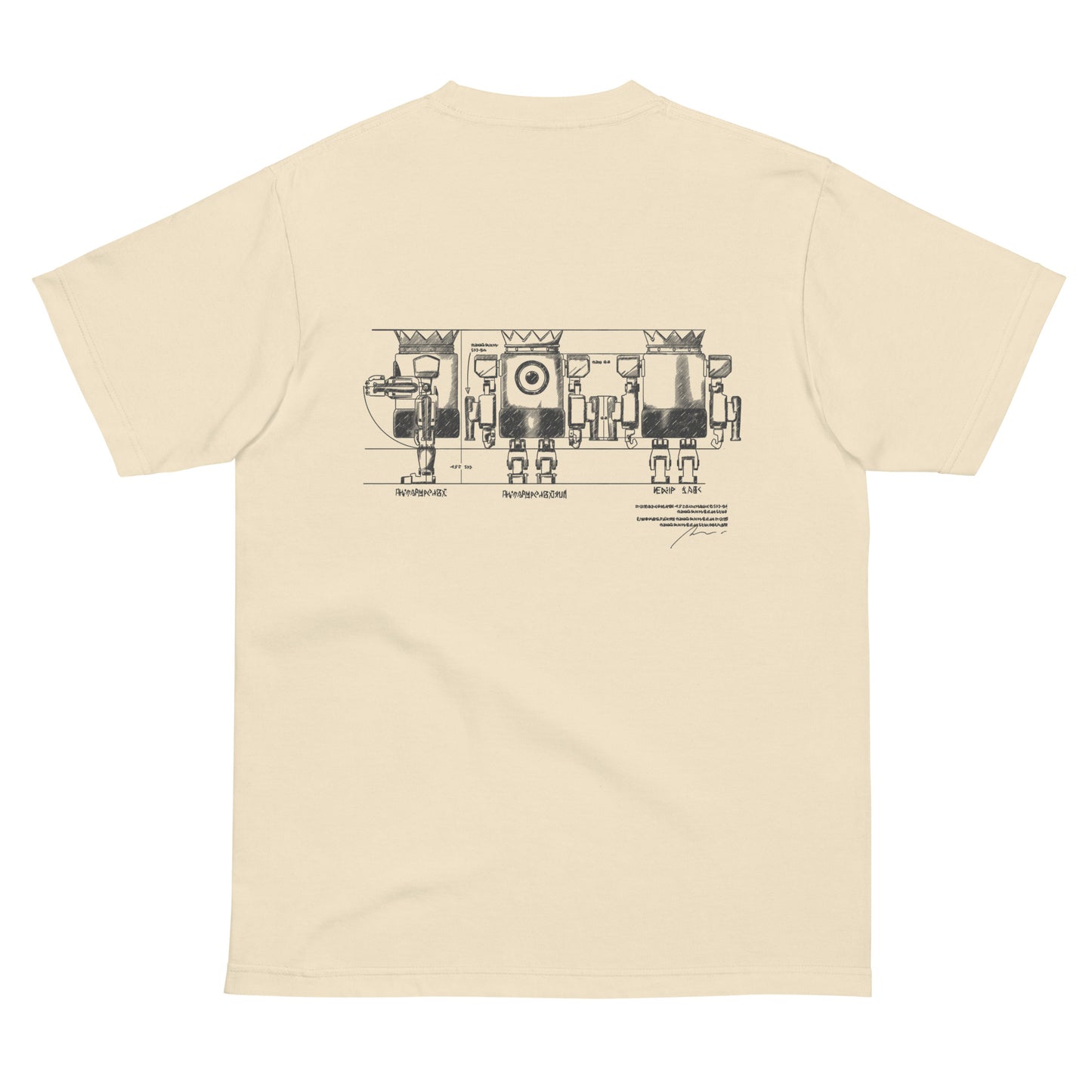 XOBOT KING 設計図Tシャツ