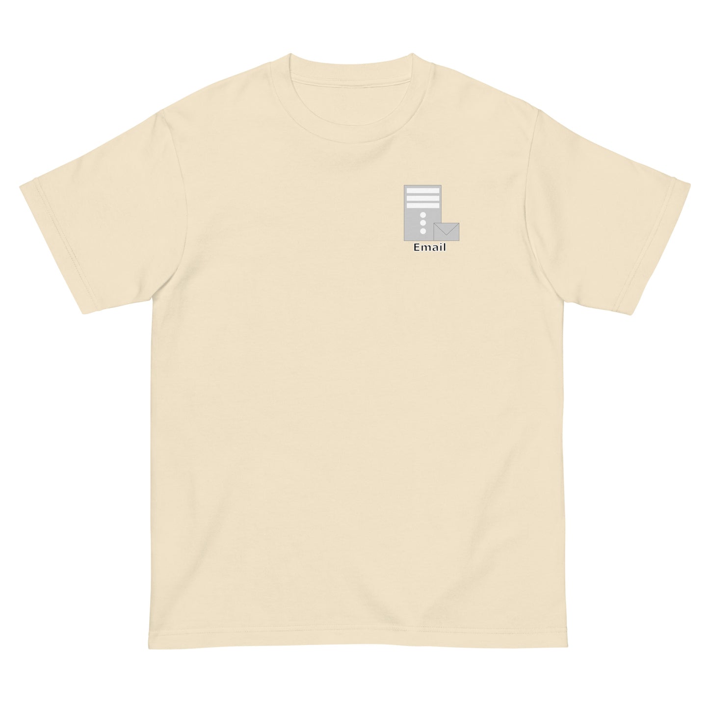 メールサーバアイコンワンポイント エンジニアTシャツ
