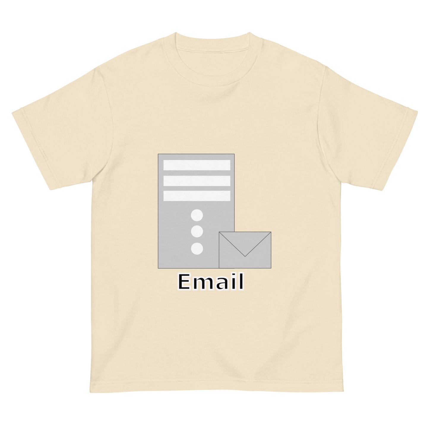 メールサーバアイコン全面 エンジニアTシャツ