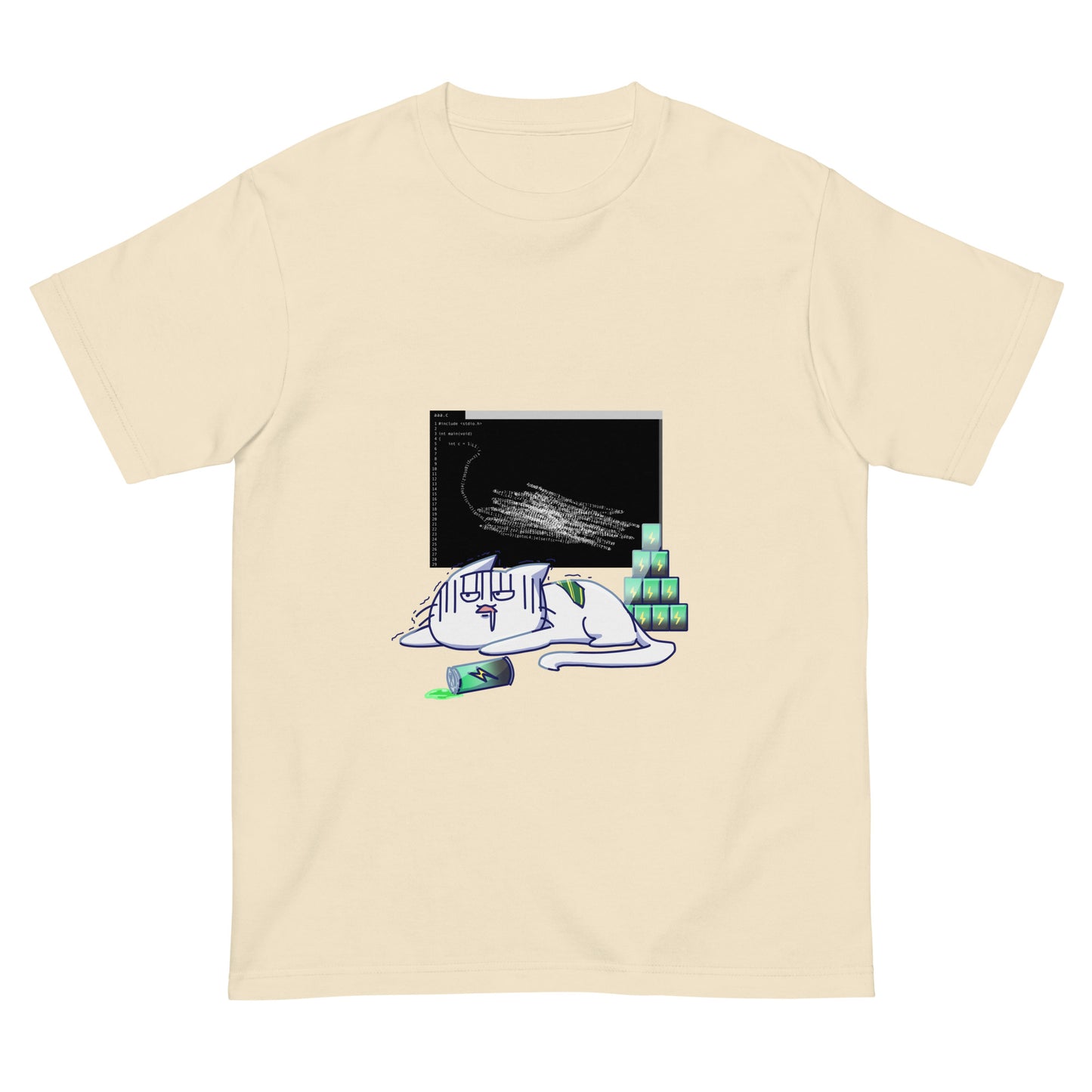 激務猫は限界。 エンジニアTシャツ