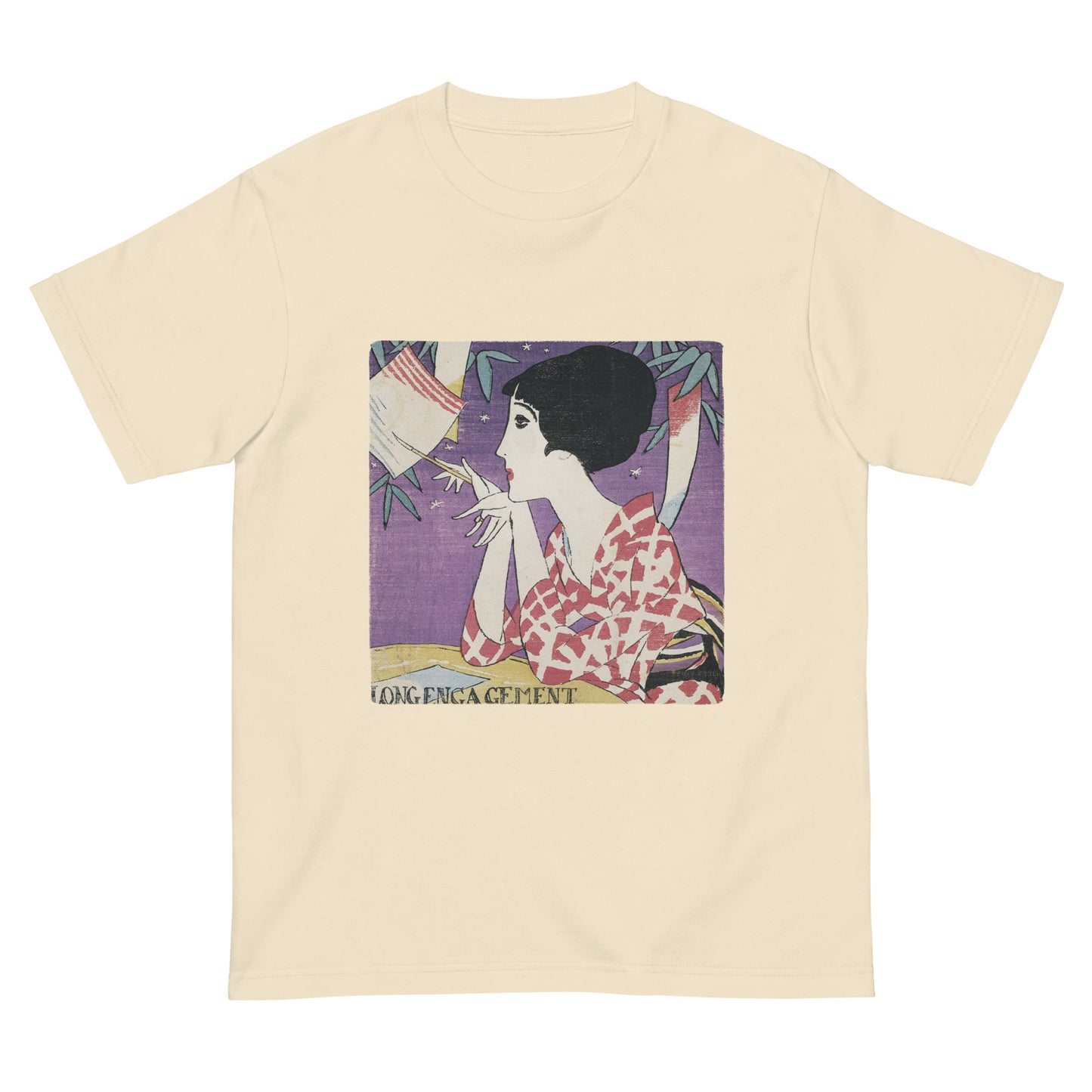 大正レトロ 竹久夢二柄 Tシャツ(たなばた)
