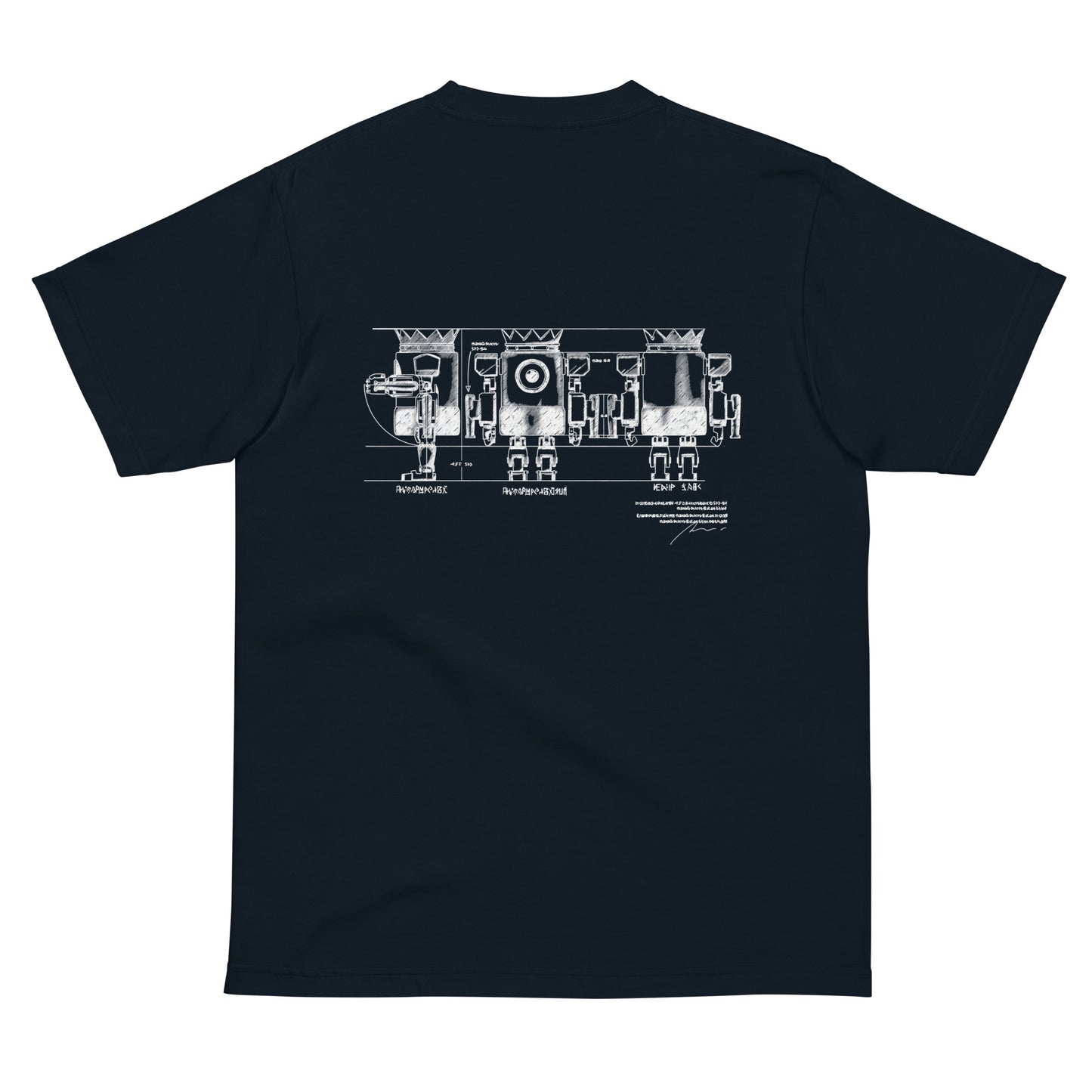 XOBOT KING 設計図Tシャツ