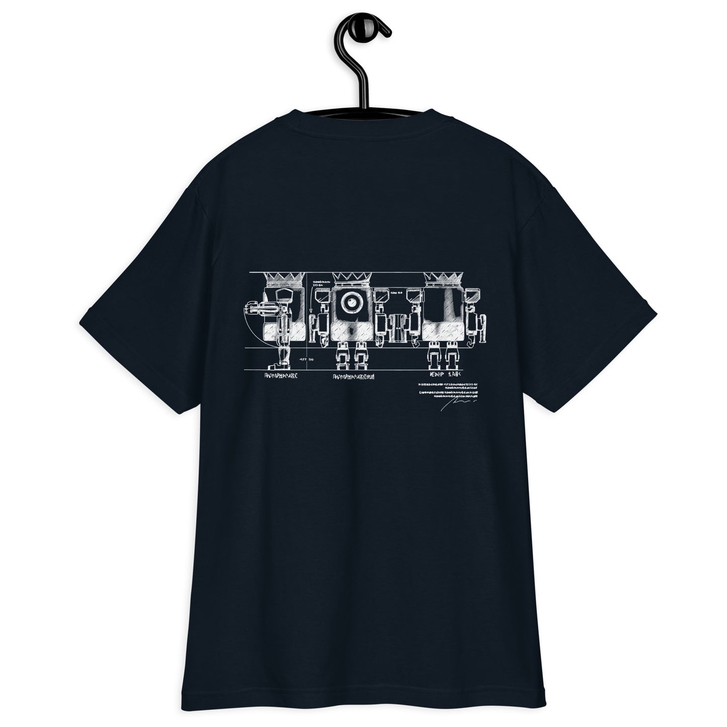 XOBOT KING 設計図Tシャツ